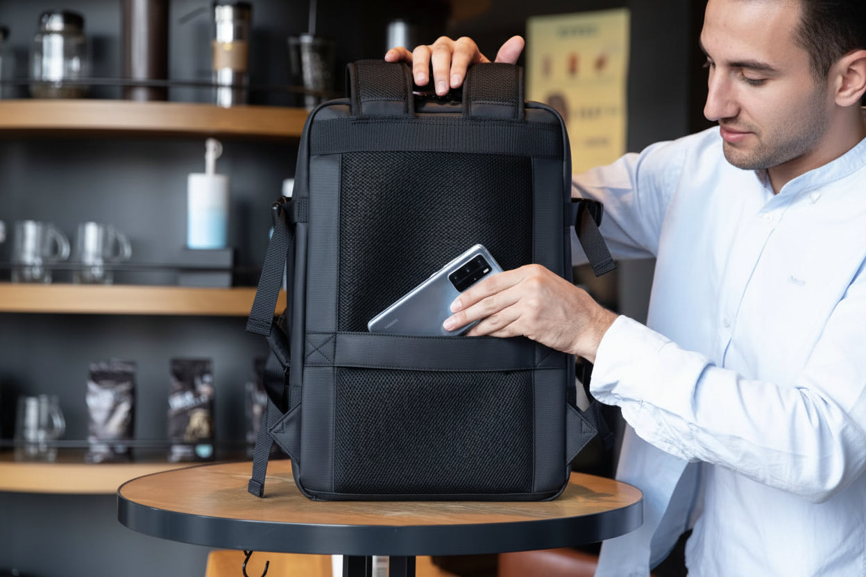 Travel Backpack - Waterproof Expandable Laptop Bag ( 15.6")